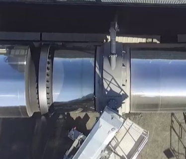 tambour usine d'enrobés TSX Ermont vue drone